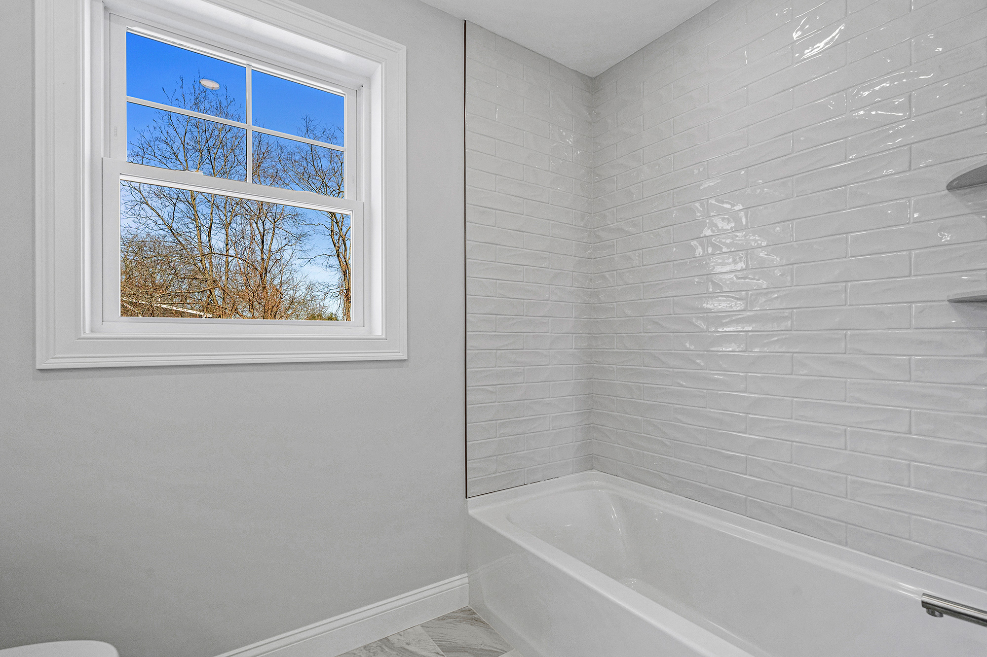 New Construction - Tiled Shower